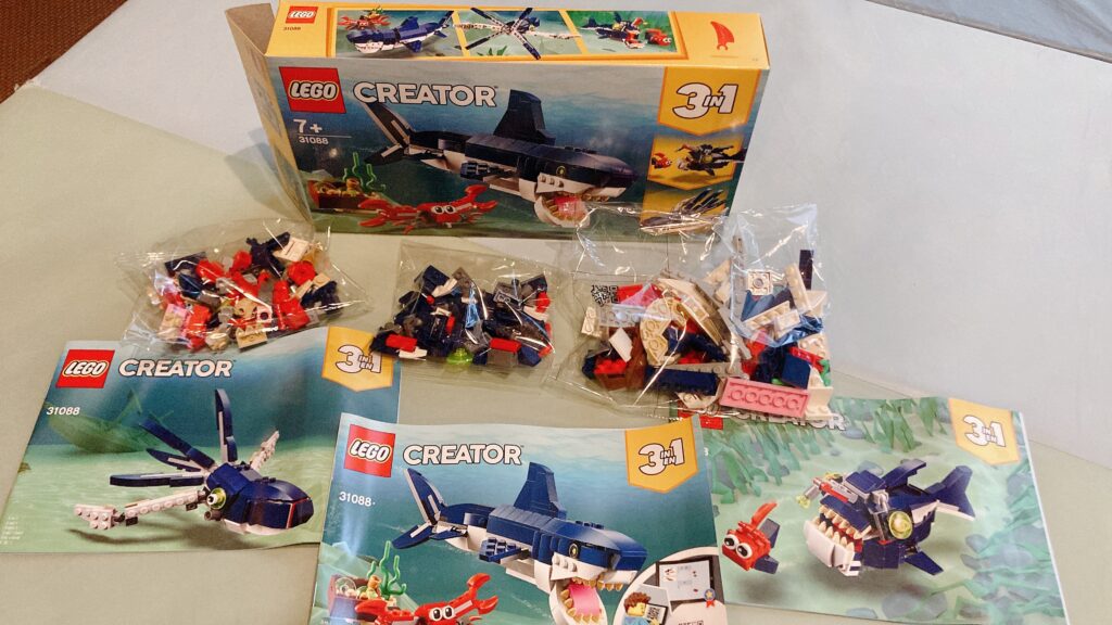 3in1レゴ開封時の様子