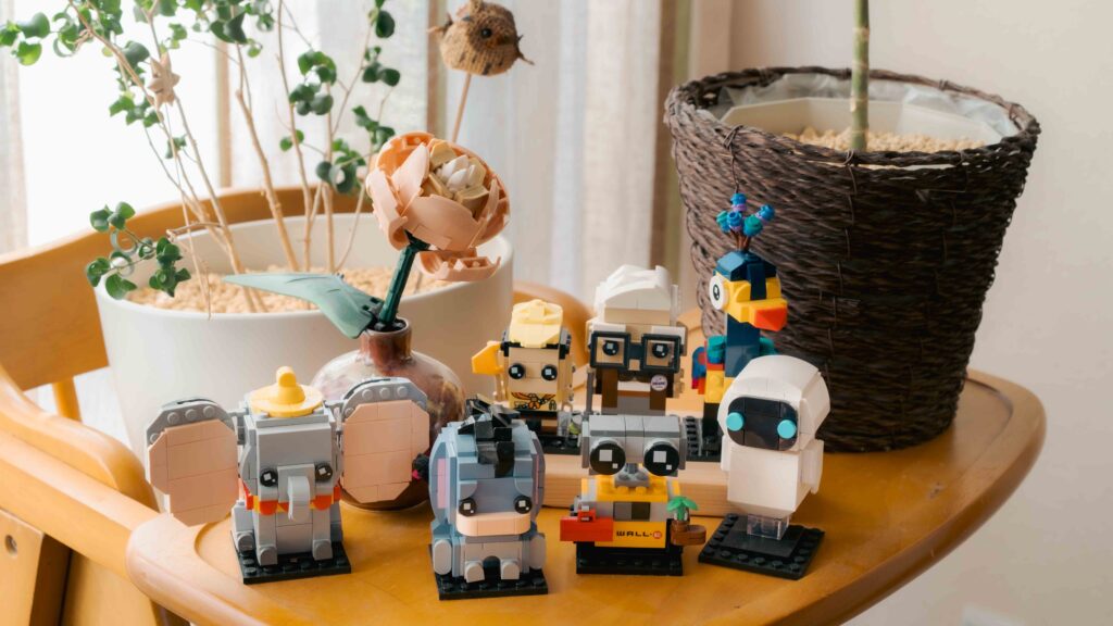 レゴブリックヘッズを組み立てた様子