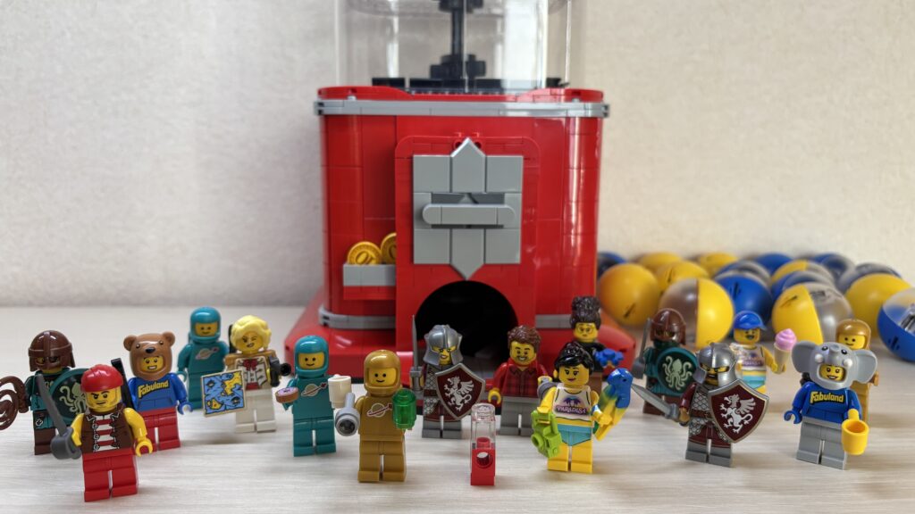 レゴガチャを組み立てた様子