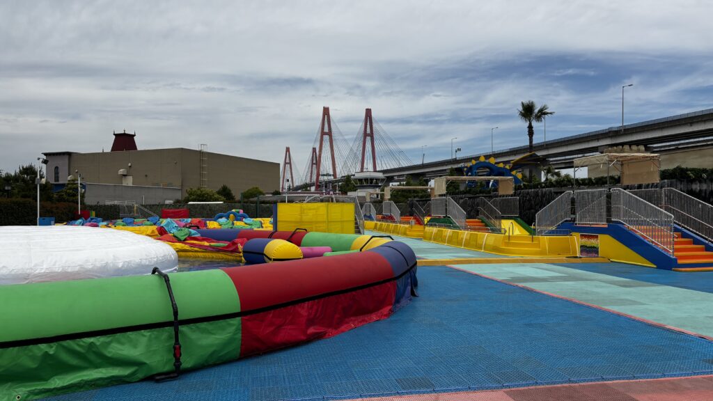 オープン前のウォーター・メイズⅡ準備エリア